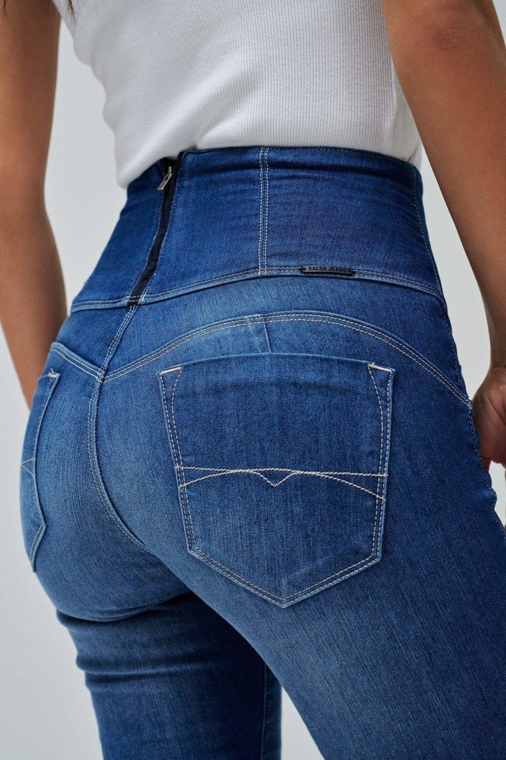 Diva Slim Jeans, Blue, large image number 5