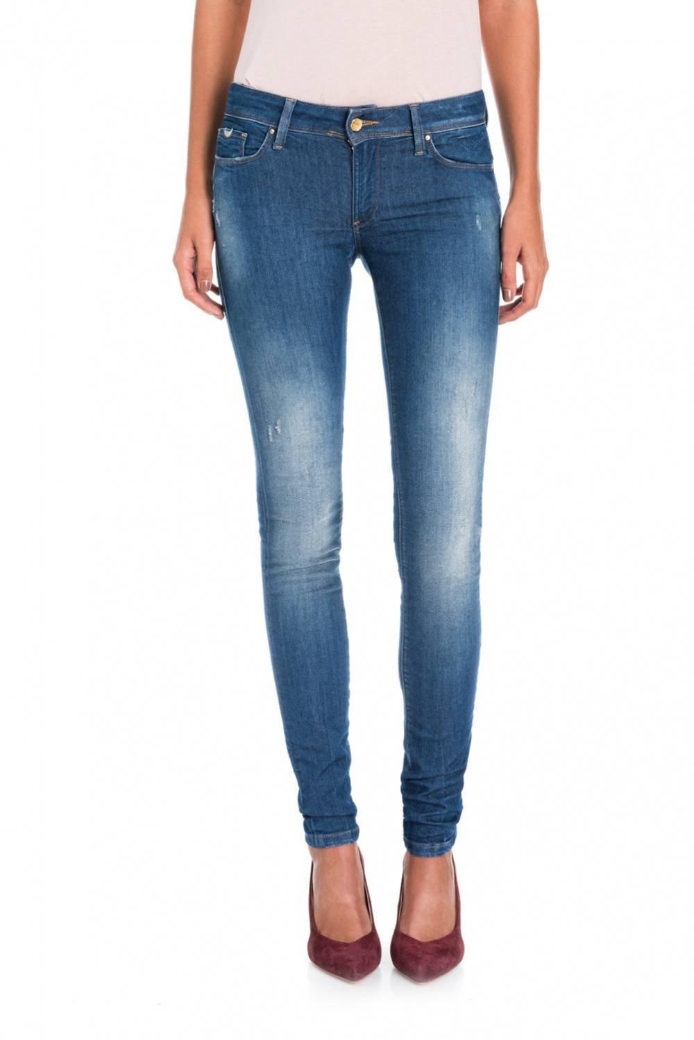 Blue Super Skinny Push Up Jeans, , large image number 0