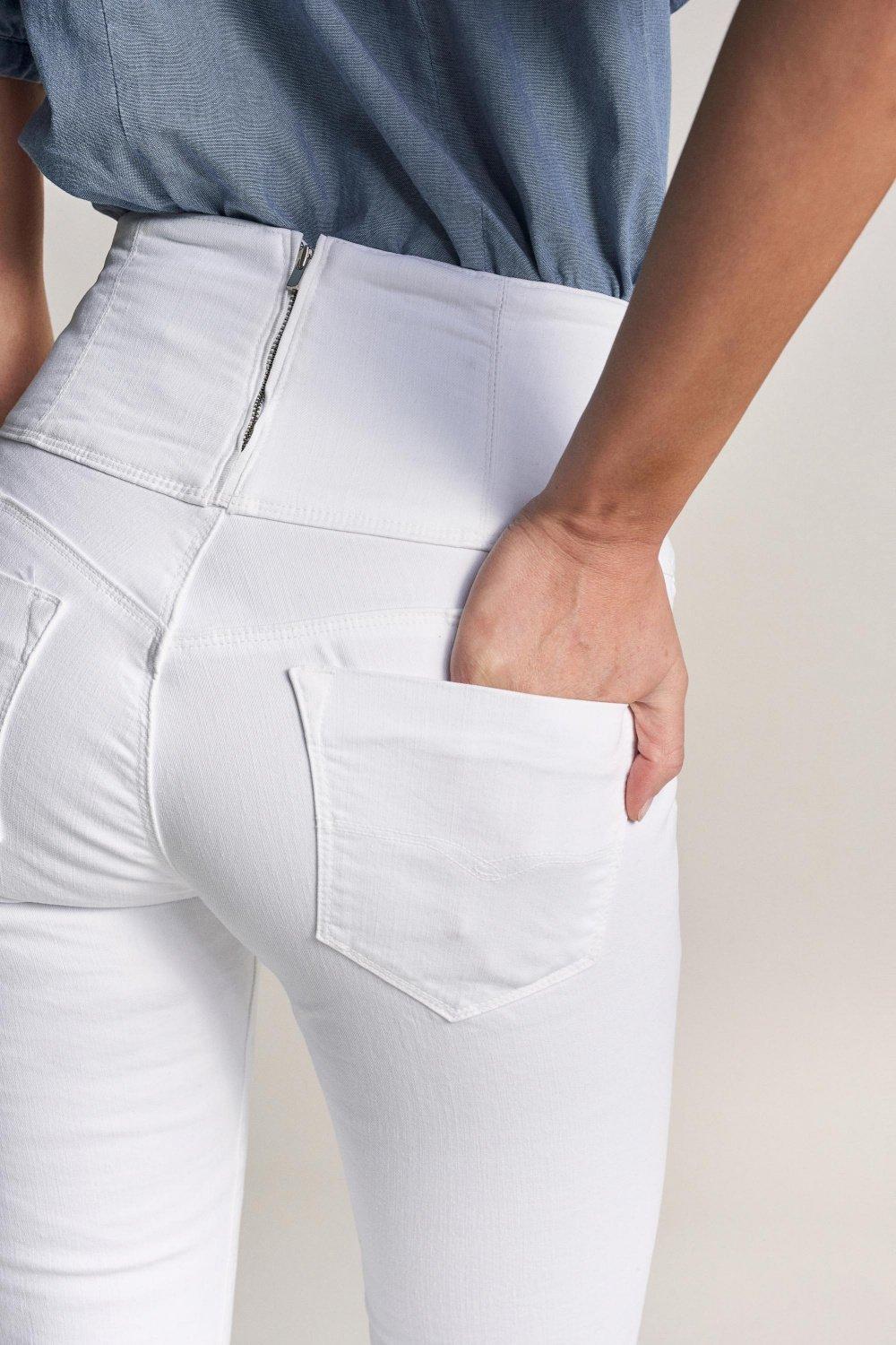 White Diva Slim Slimming Jeans, , large image number 8