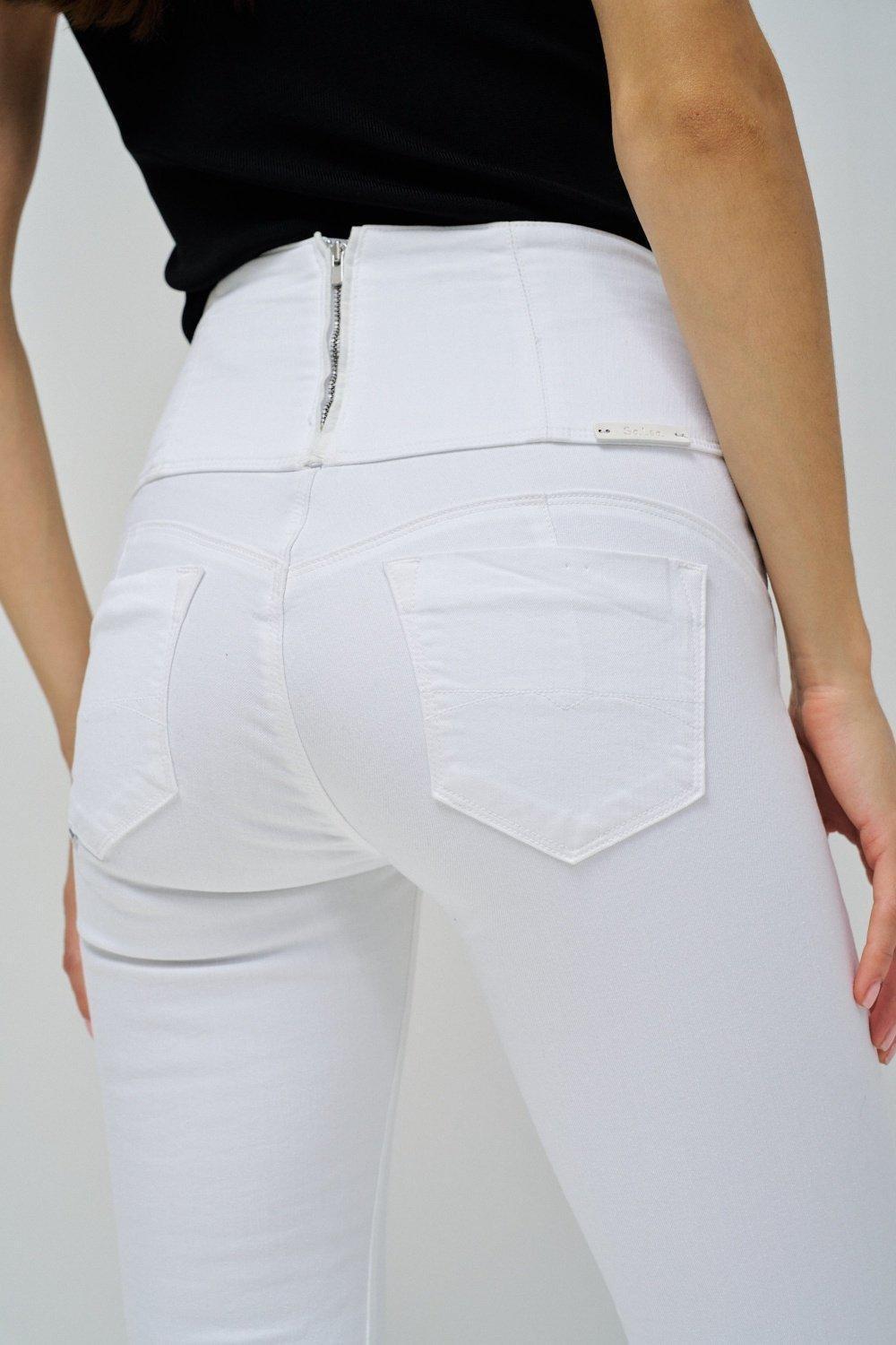 White Diva Slim Slimming Jeans, , large image number 9