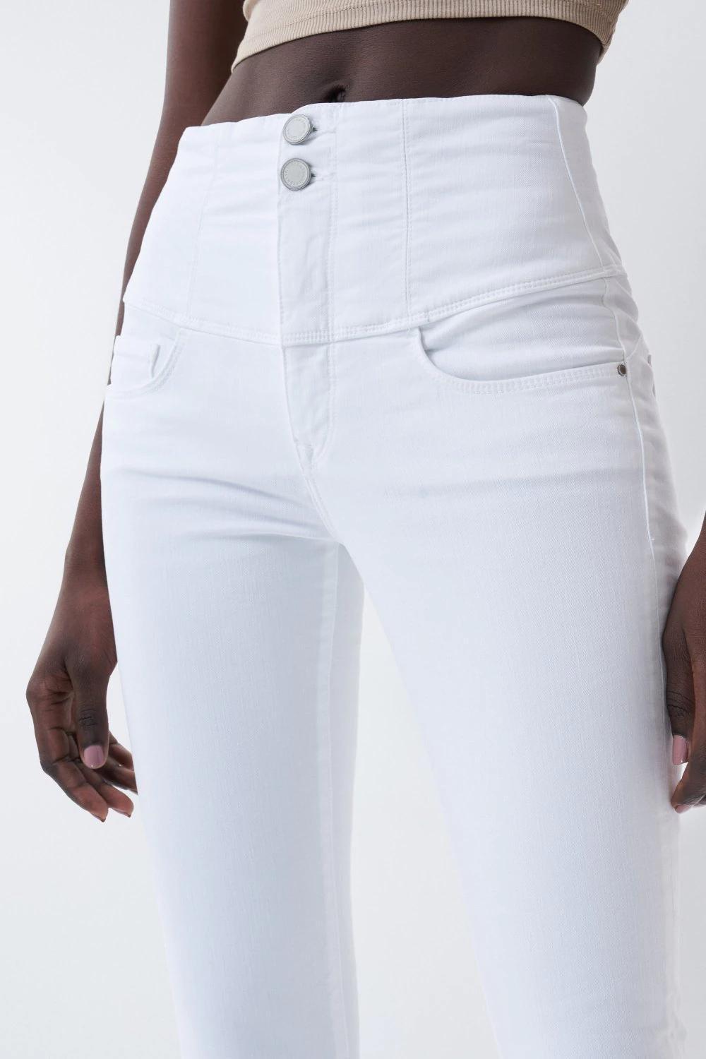 White Diva Slim Slimming Jeans, , large image number 12