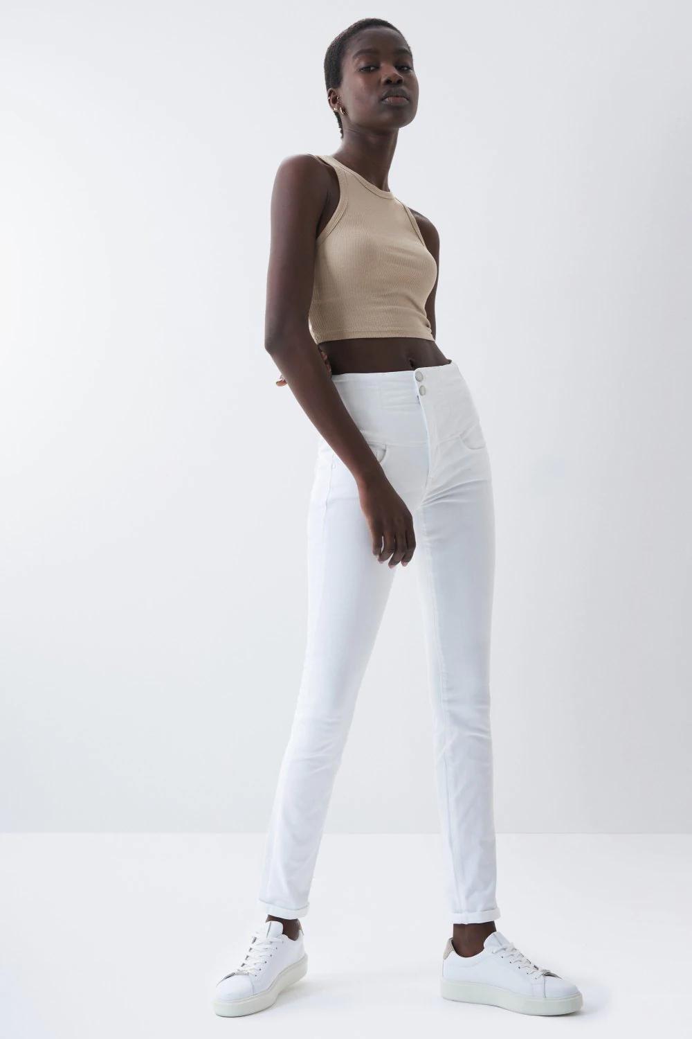 White Diva Slim Slimming Jeans, , large image number 13