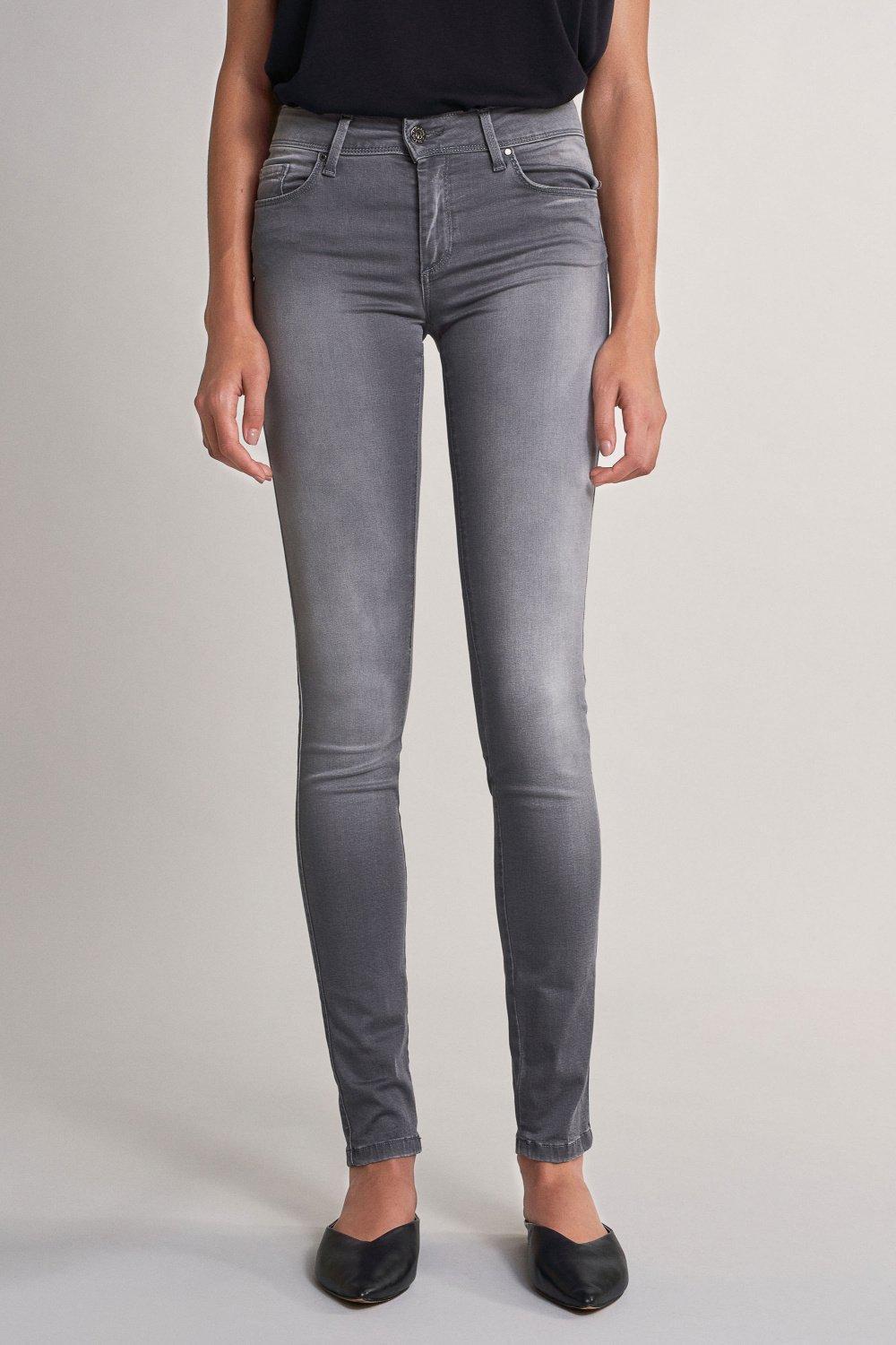 Grey Push Up Jeans With Skinny Leg, , large image number 3
