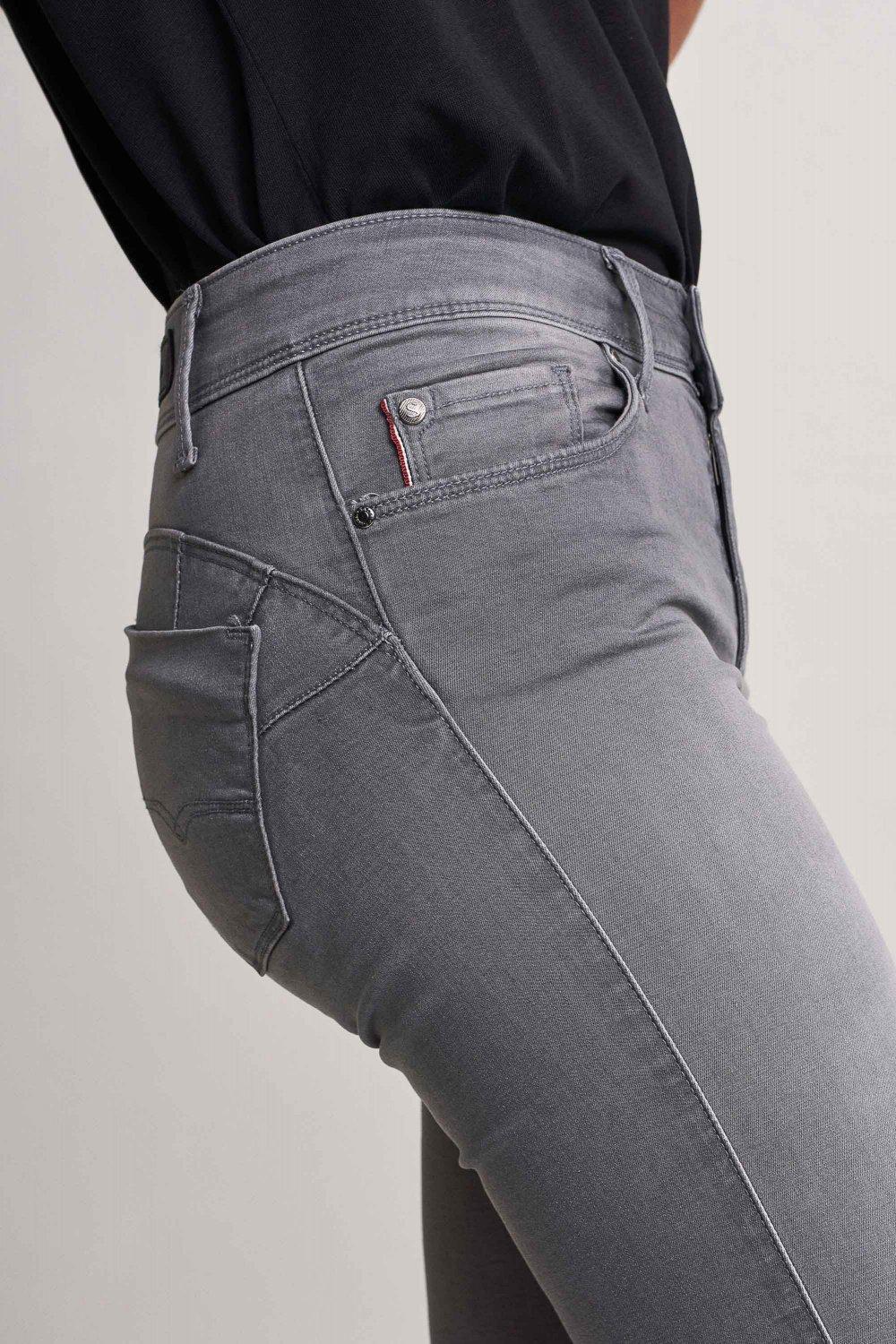 Grey Push Up Jeans With Skinny Leg, , large image number 4