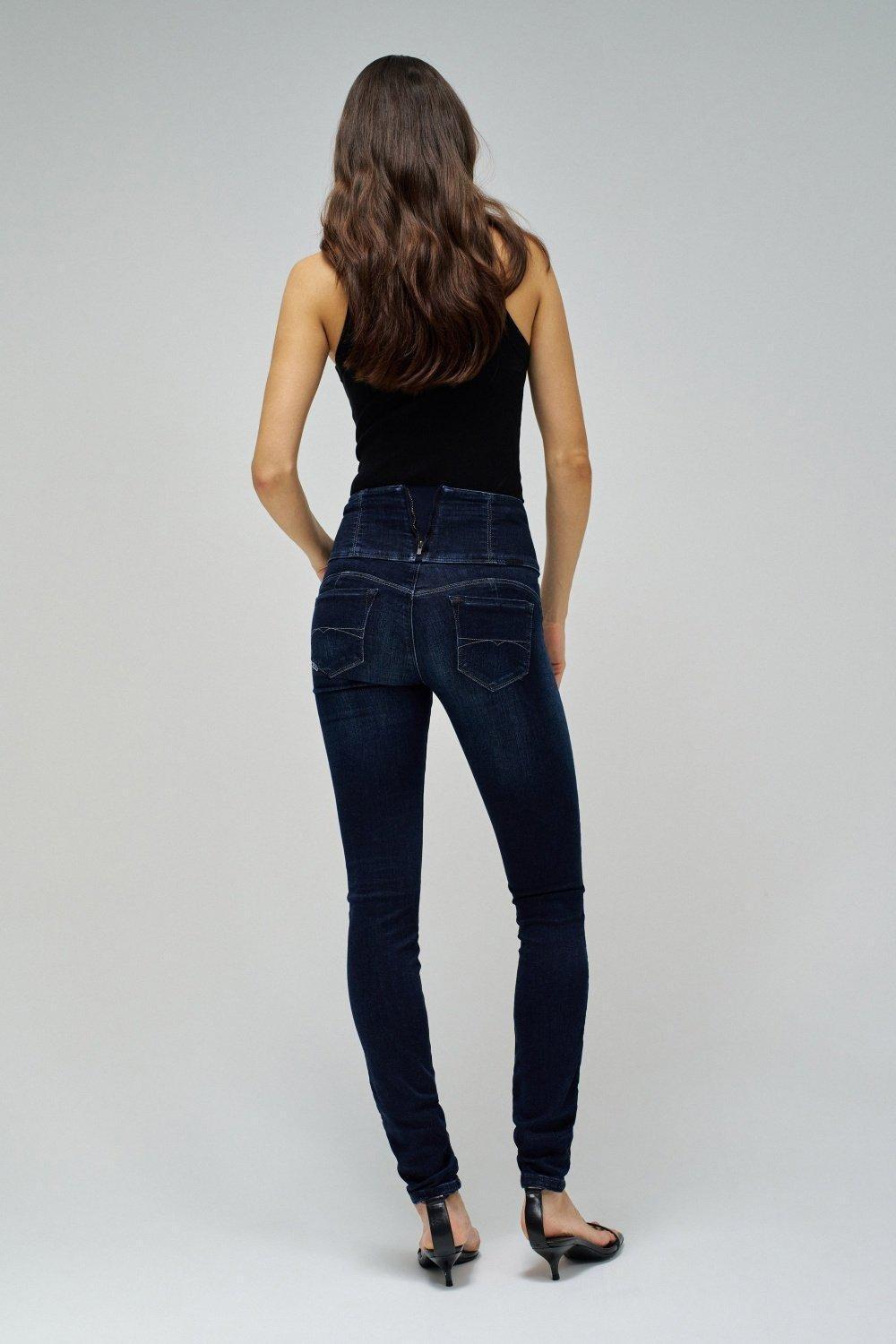 Blue Diva Skinny Slimming Jeans, , large image number 2