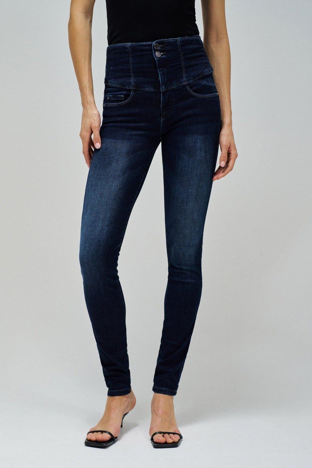 Blue Diva Skinny Slimming Jeans, , large image number 3
