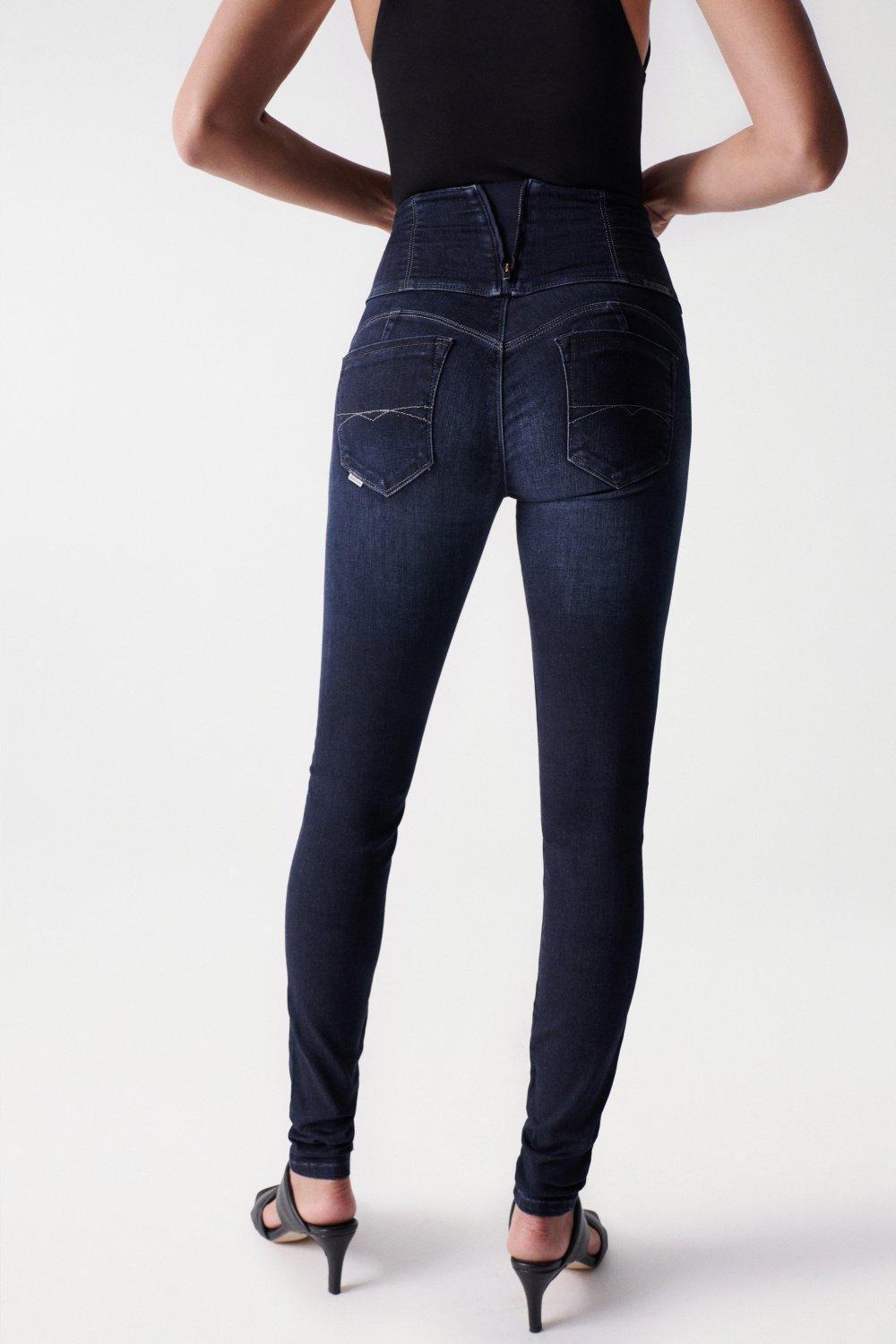 Blue Diva Skinny Slimming Jeans, , large image number 4