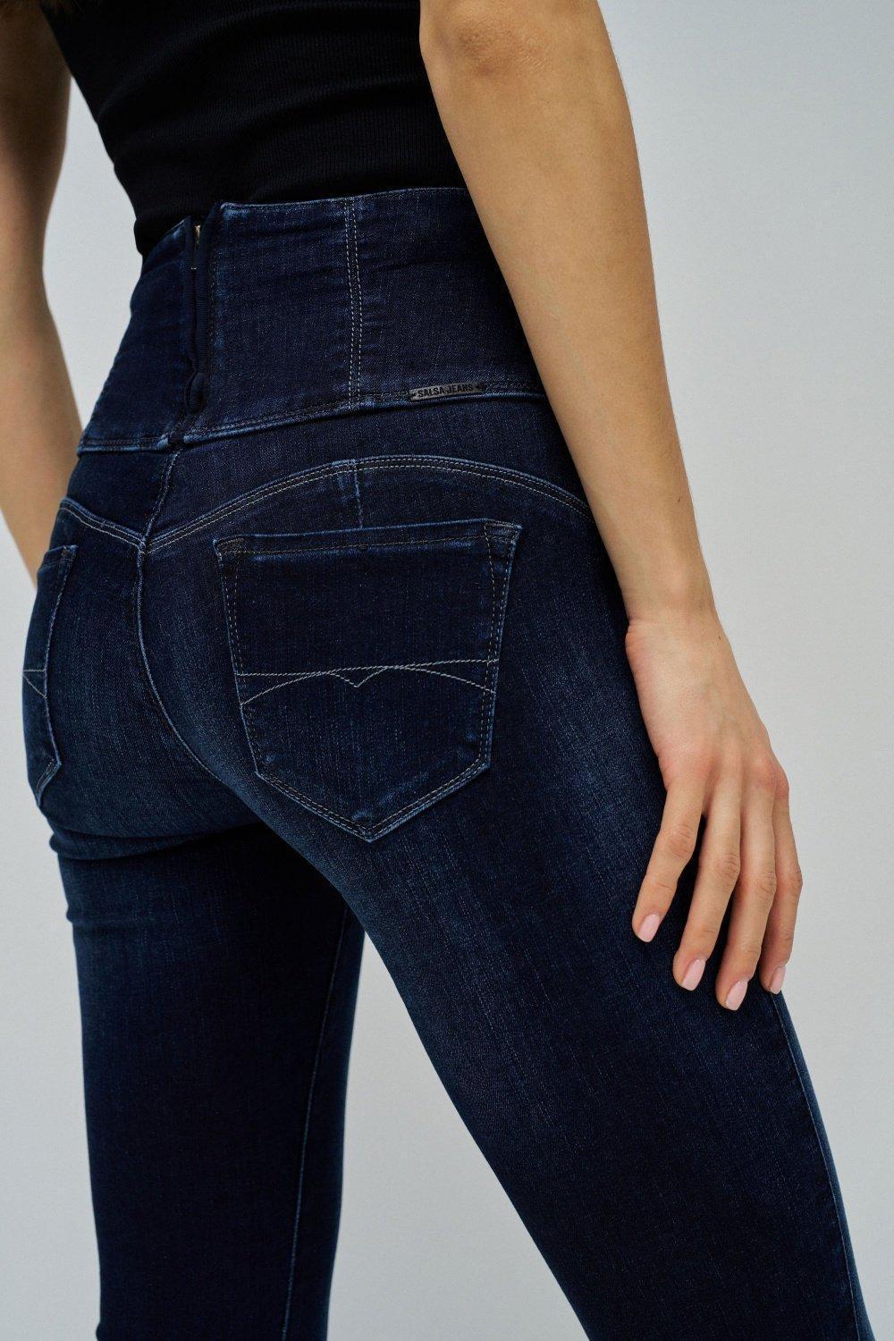 Diva Skinny Slimming Jeans, Blue, large image number 4