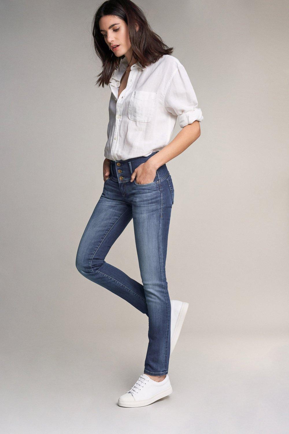 Mystery Push Up Premium Wash Jeans , Blue, large image number 11