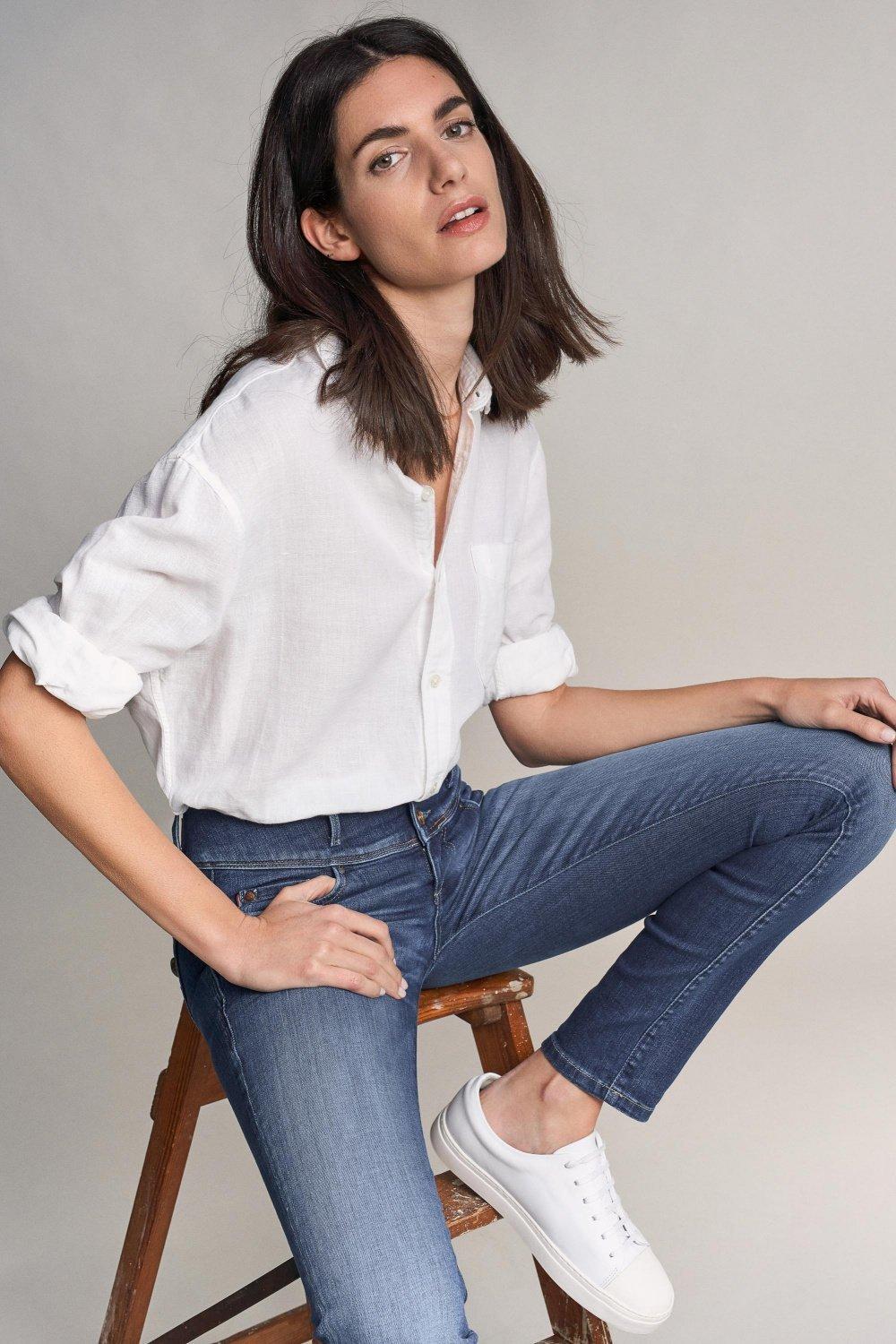 Mystery Push Up Premium Wash Jeans, Blue, large image number 12