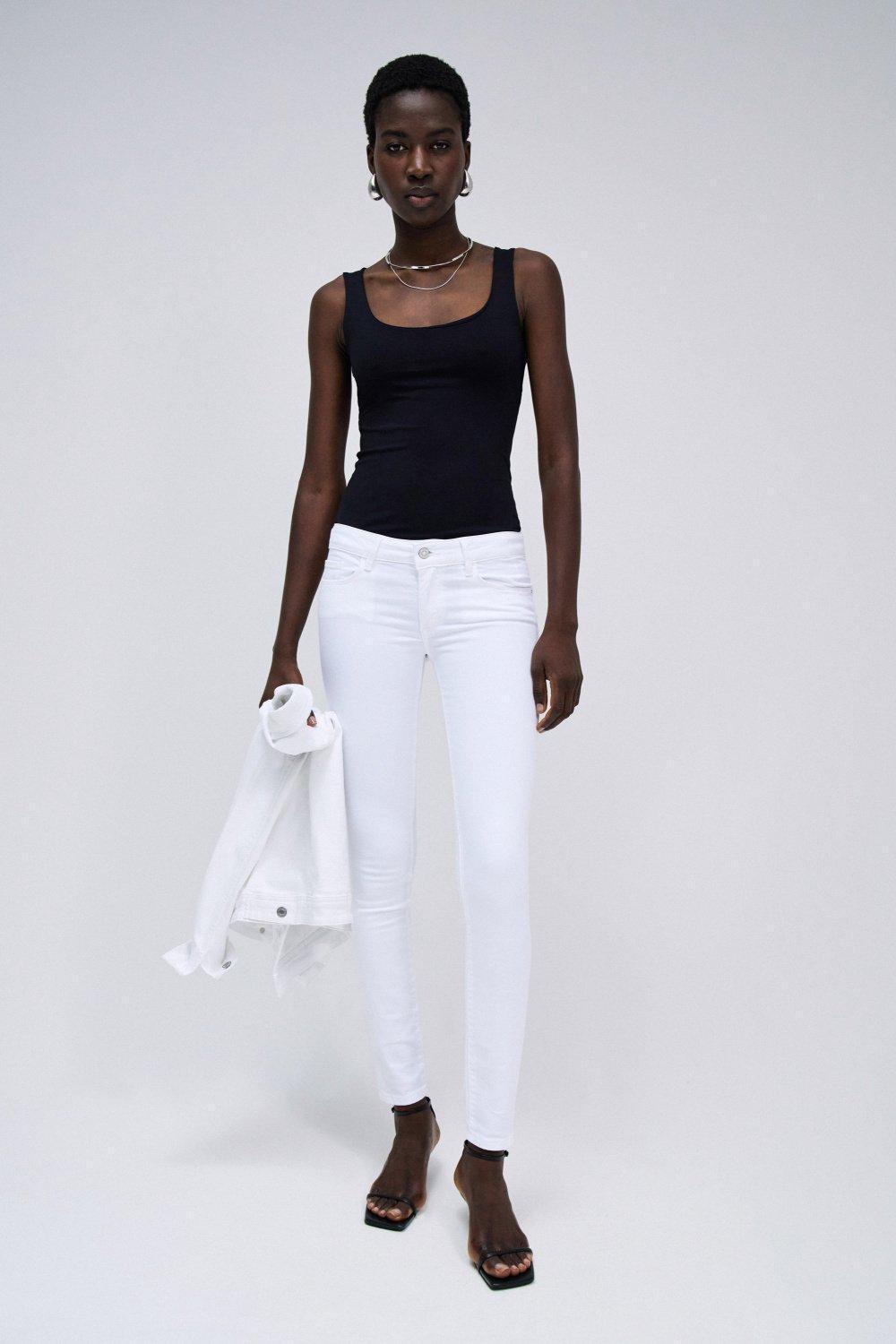 White Wonder Push Up Skinny Jeans, , large image number 1