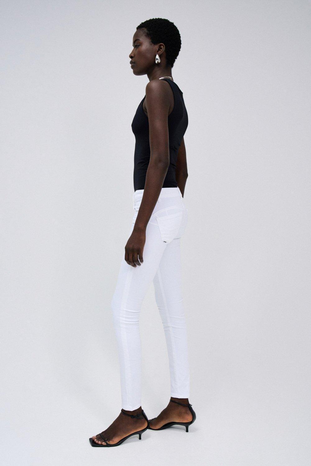 White Wonder Push Up Skinny Jeans, , large image number 2