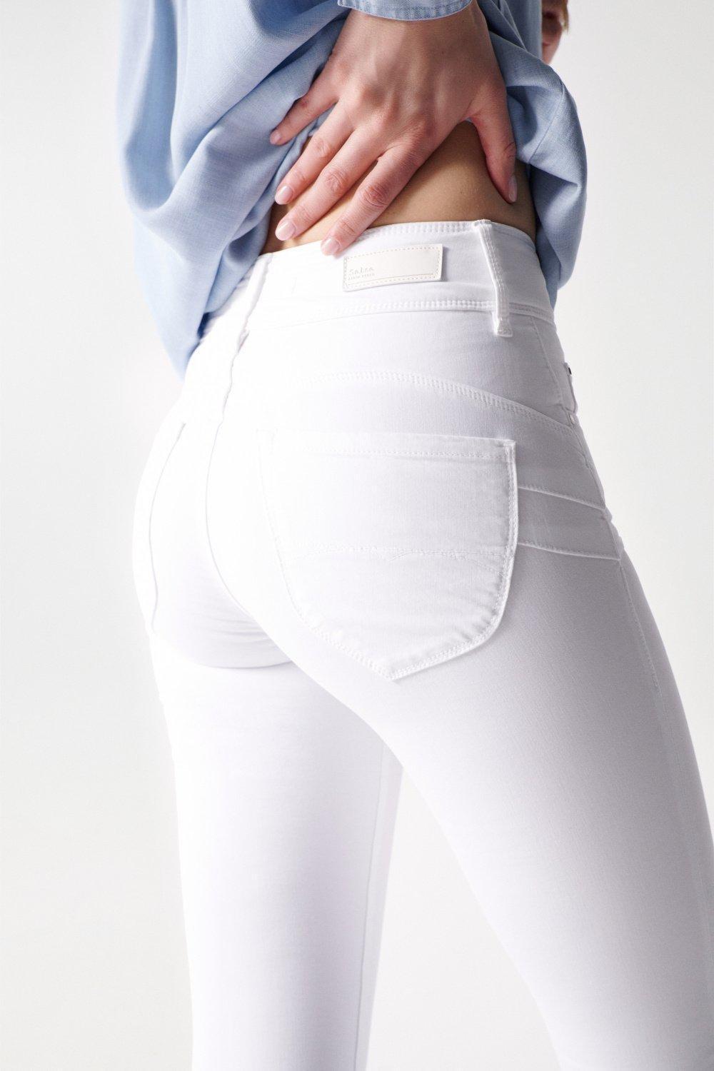 White Secret Push In Skinny Jeans, , large image number 2