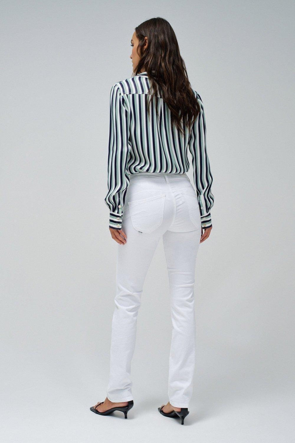 White Secret Push In Slim Jeans, , large image number 5