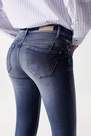 Salsa Jeans - بنطلون جينز  أزرق وندر كابري بريميوم مع خصر مرت�?ع ، نسائي