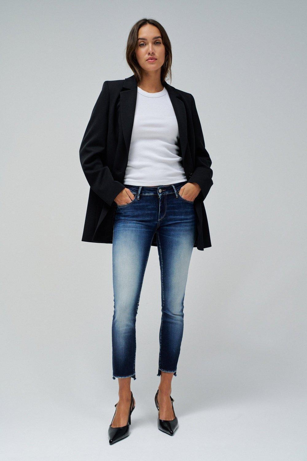 Push Up Premium Wash Jeans, Blue, medium