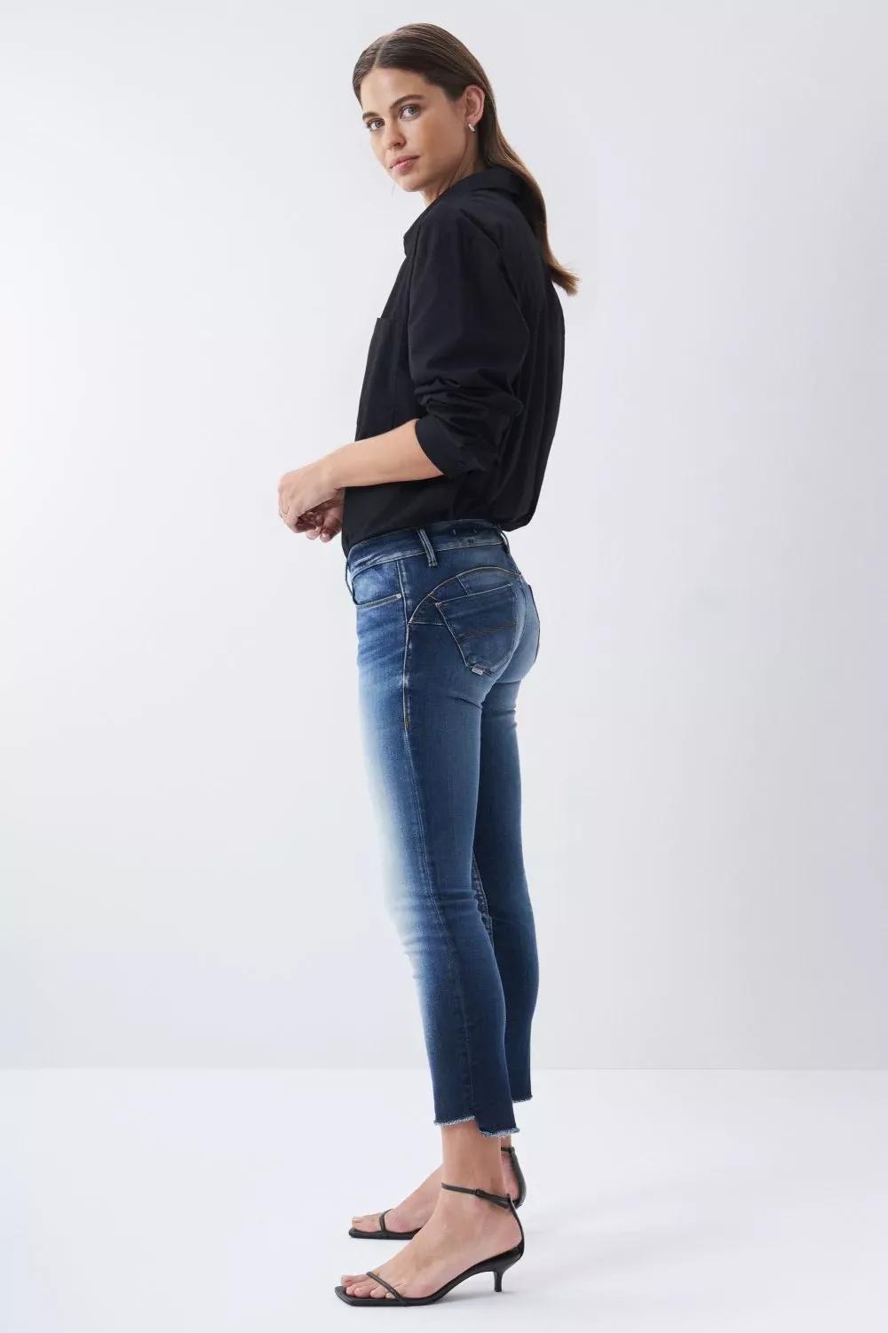 Push Up Premium Wash Jeans , Blue, large image number 2