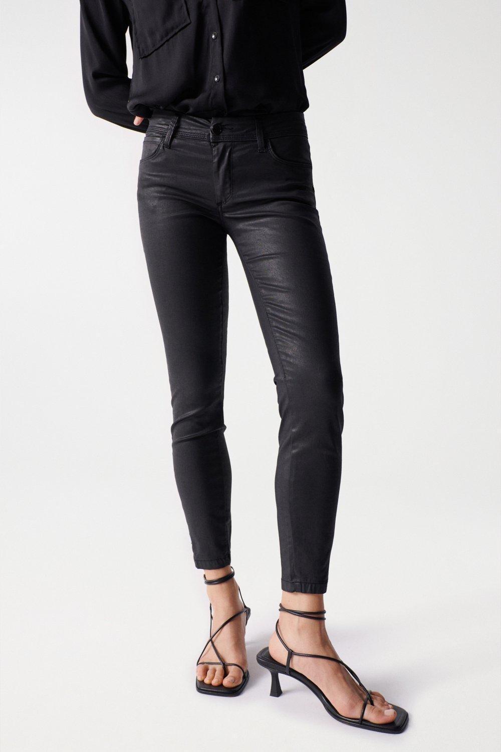 Black Push Up Wonder Capri Trousers, Women, , large image number 2