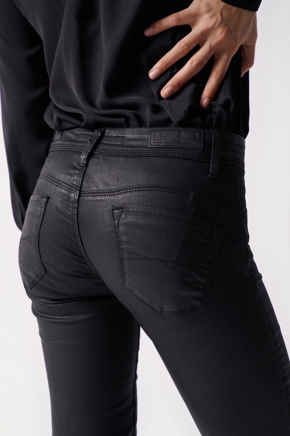 Black Push Up Wonder Capri Trousers, Women, , large image number 4