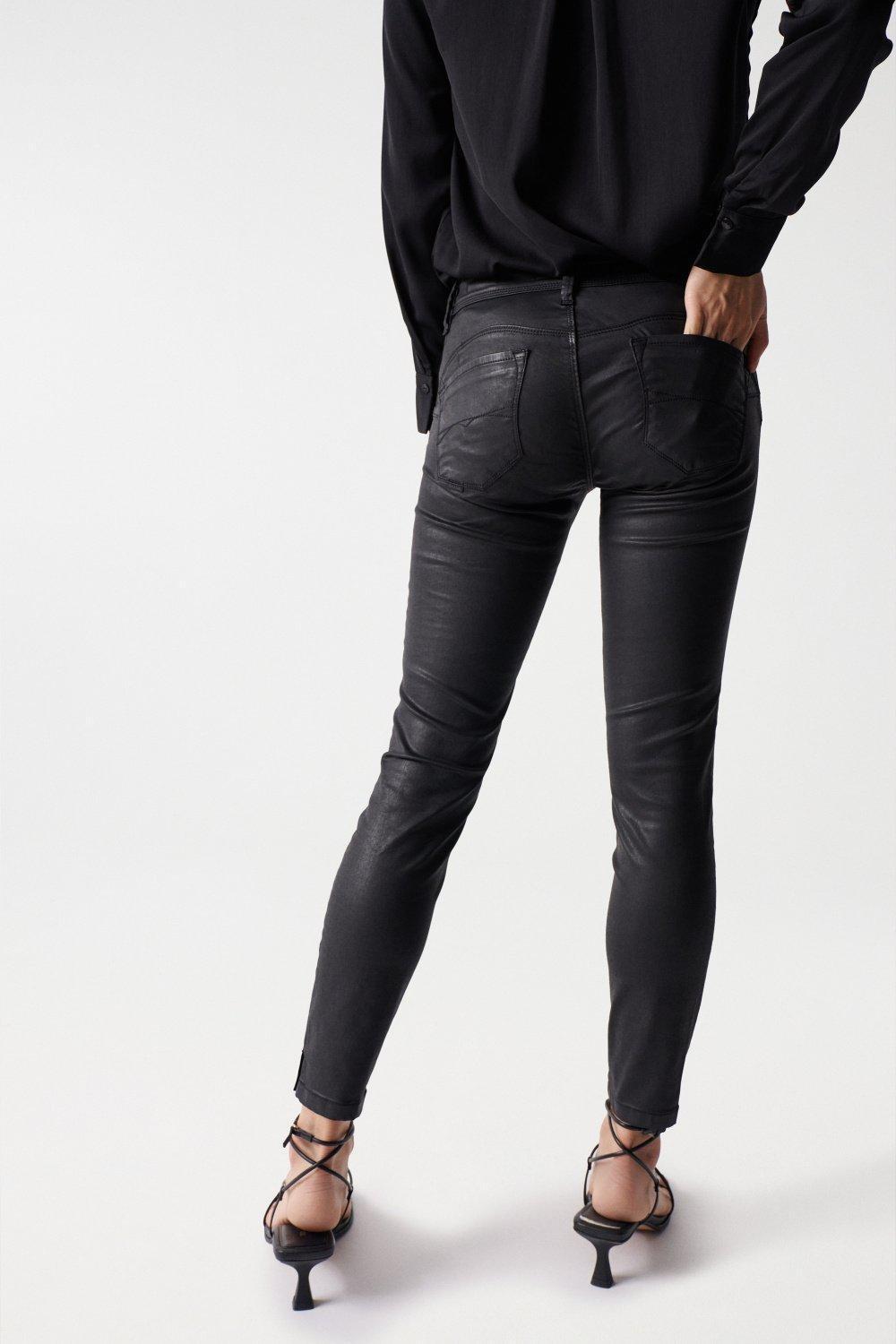 Black Push Up Wonder Capri Trousers, Women, , large image number 6