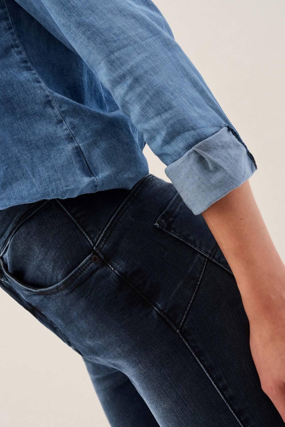 Blue Push In Jeans, , large image number 4
