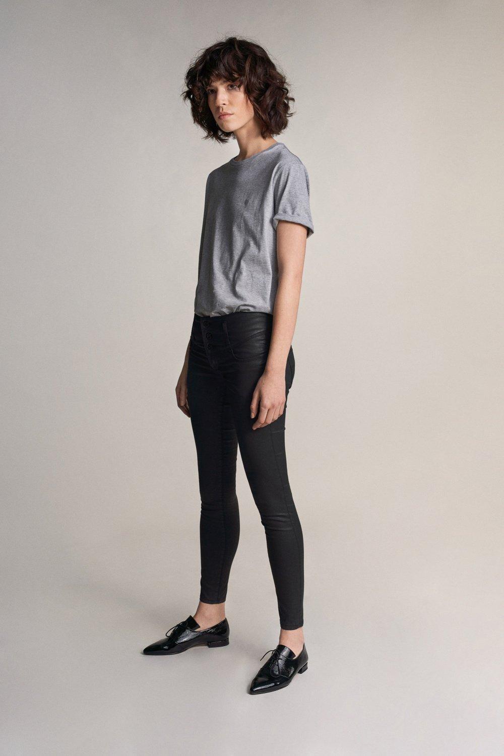 Mystery Push Up Skinny Jeans In Dark Coating,  , Black, large image number 9