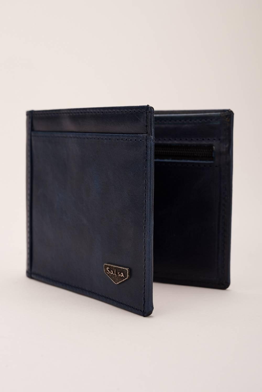 Blue Leather Purse, Men, , large image number 0