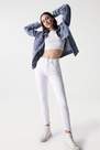 Salsa Jeans - White Secret Glamour Push In Cropped Jeans