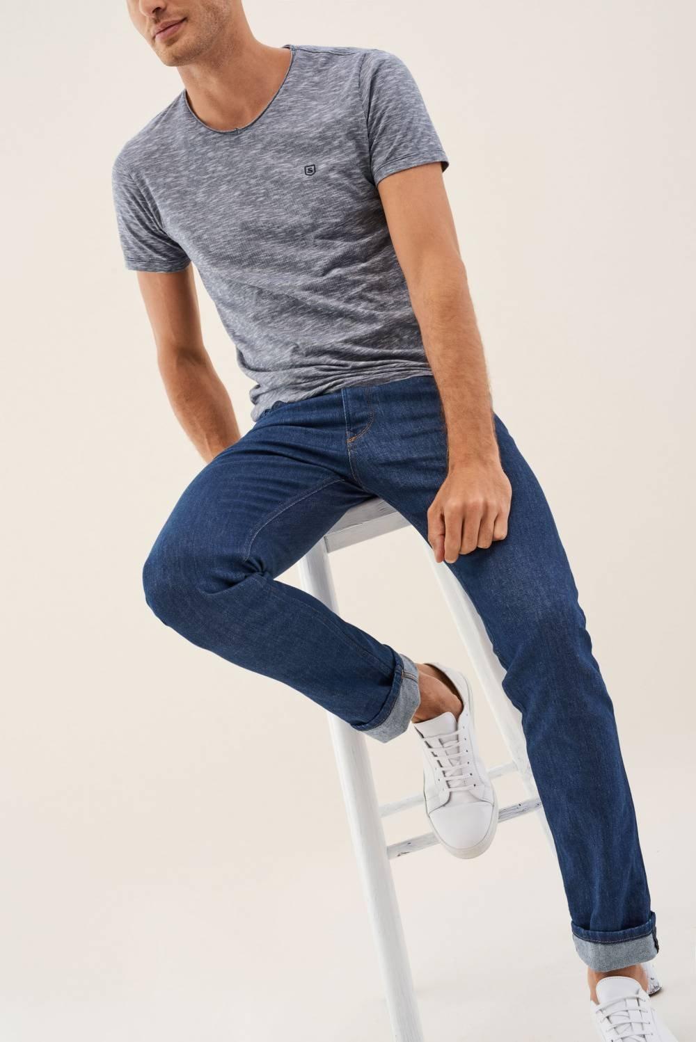 Blue Lima Tapered Jeans, , large image number 1