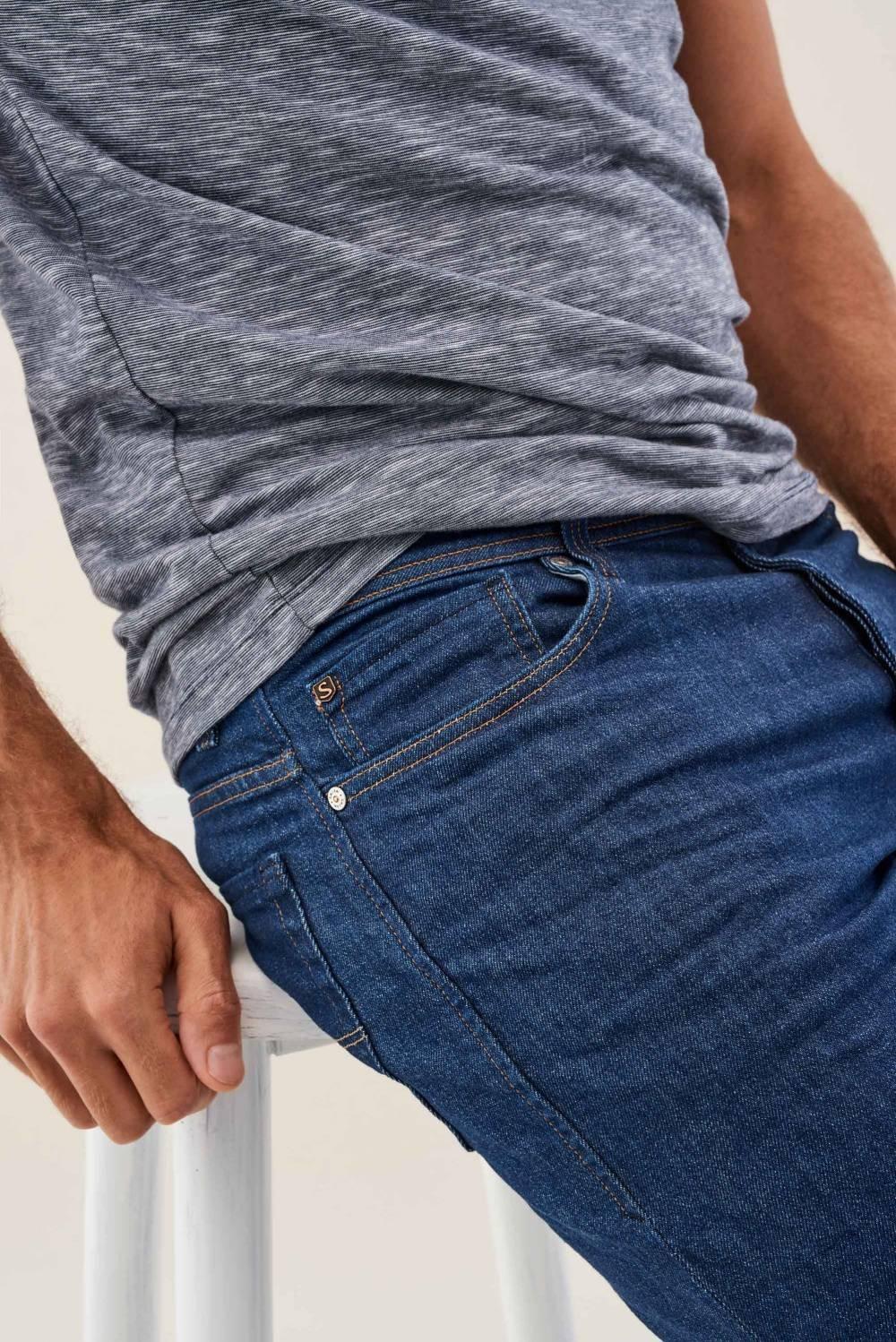 Blue Lima Tapered Jeans, , large image number 4