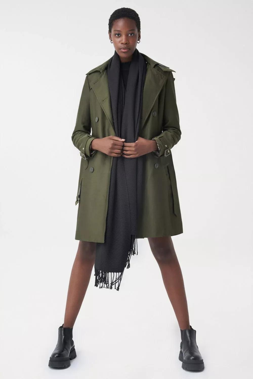 Black Scarf With A Ribbon, Women, , large image number 1
