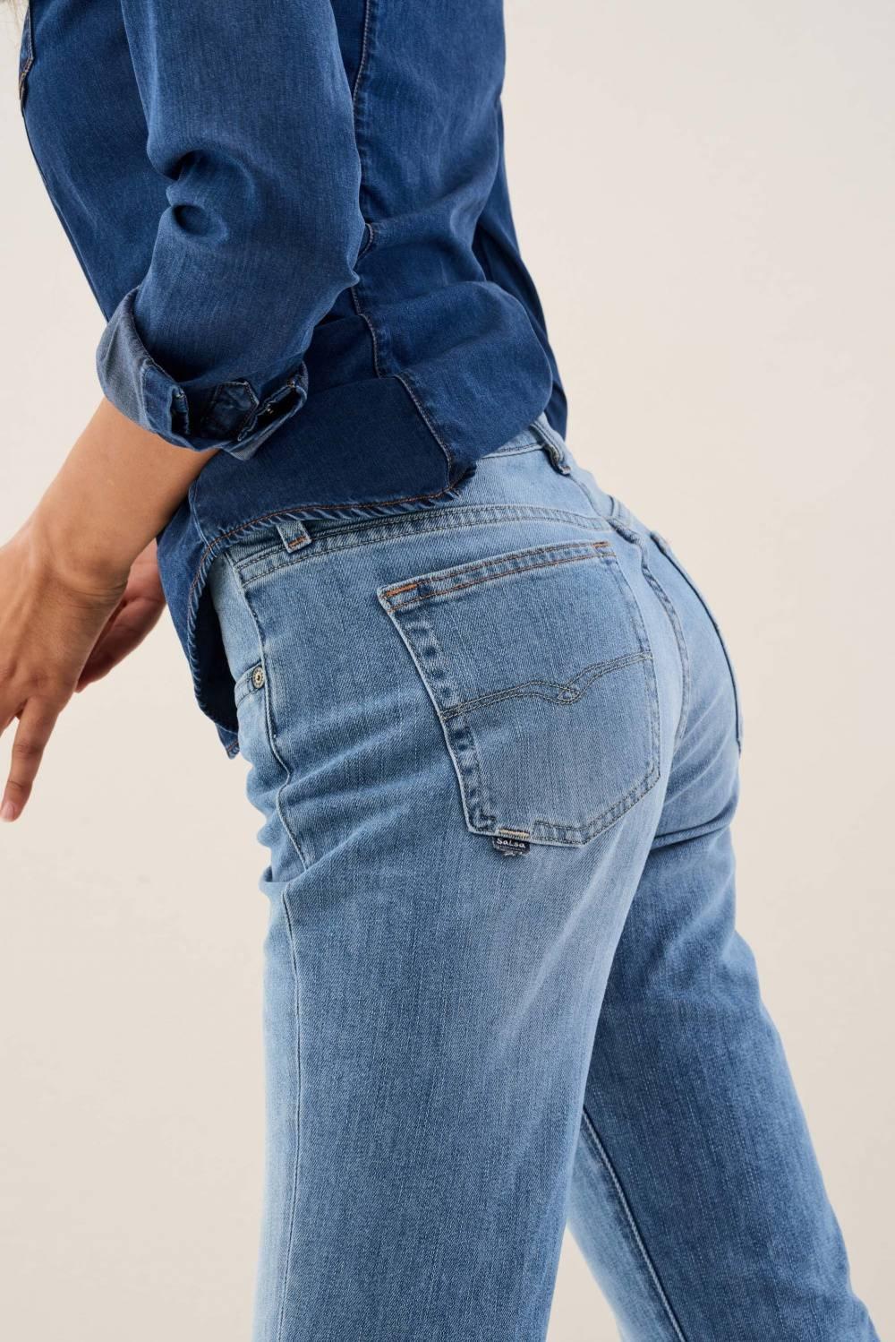 Blue Slimming It Jeans, , large image number 4