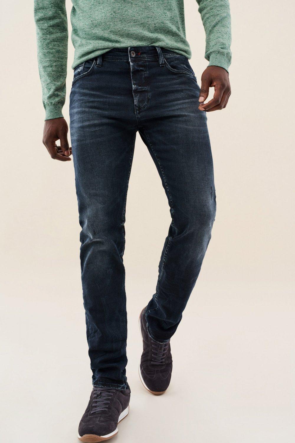 Navy Slender Slim Dark Carrot Jeans, , large image number 0