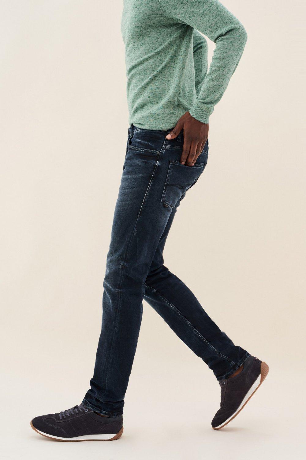 Navy Slender Slim Dark Carrot Jeans, , large image number 2