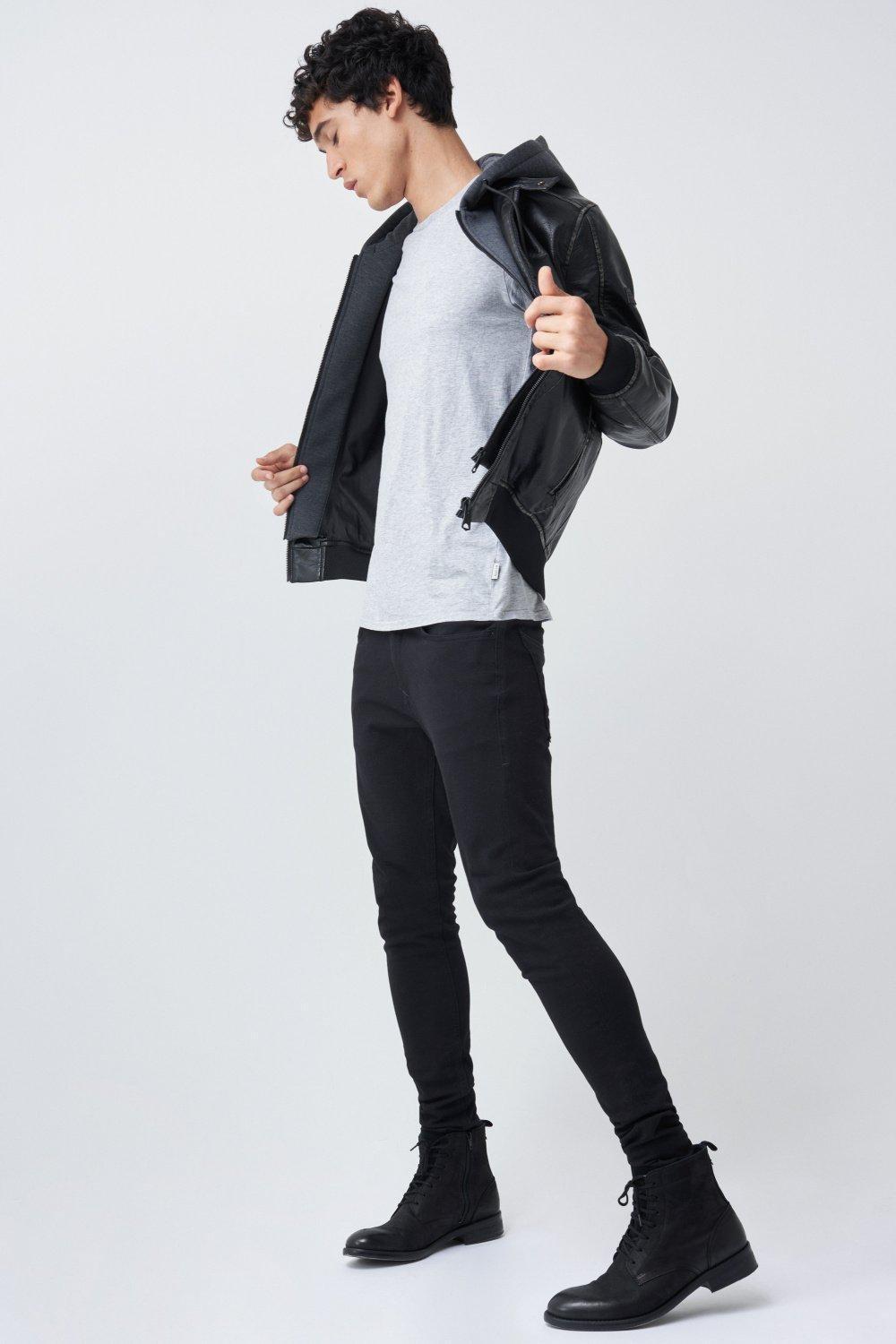 جاكيت نابا  قابلة لإزالة غطاء الرأس  أسود, , large image number 1