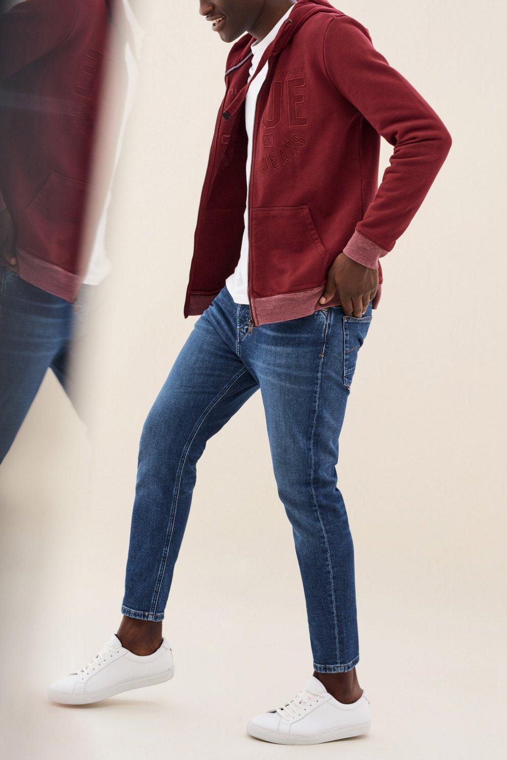 Red Zip-Up Hooded Knitted Coat, , large image number 1