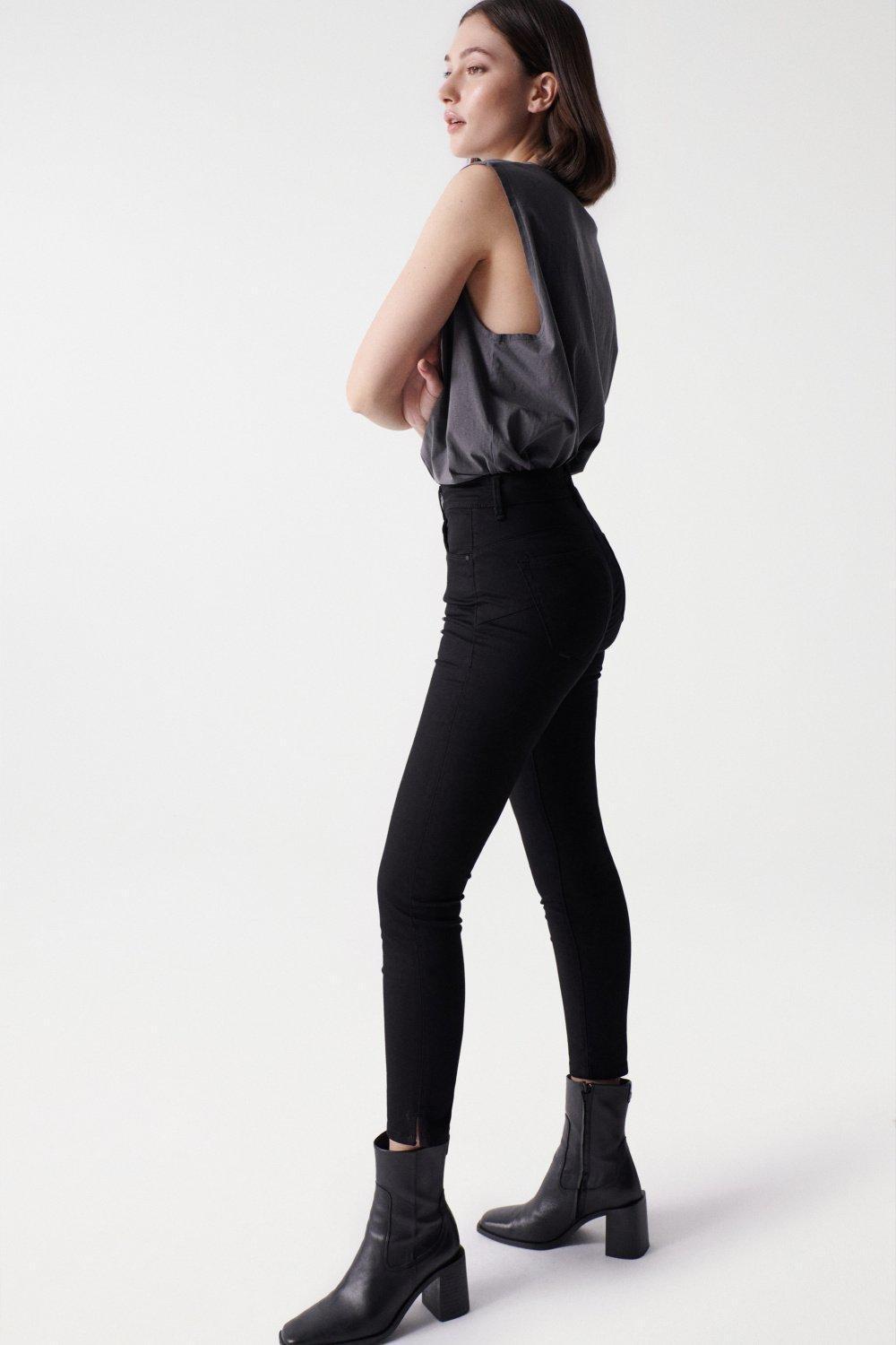 Black Secret Glamour Capri Denim Jeans, , large image number 2