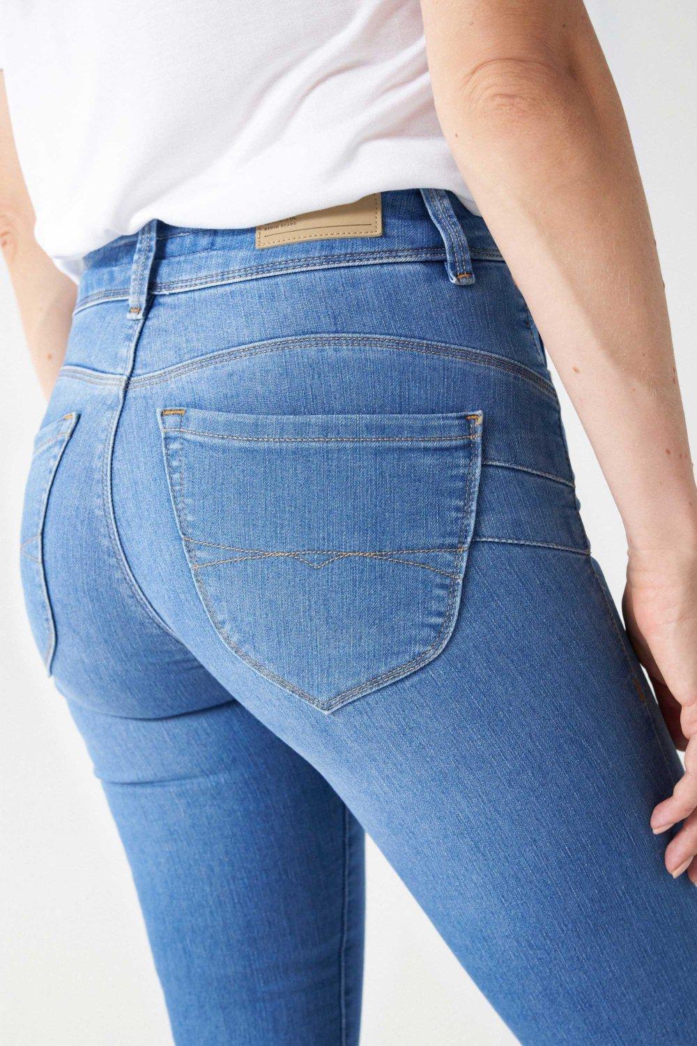 Salsa Jeans Blue Secret Push In Light Rinse Jeans Azadea UAE