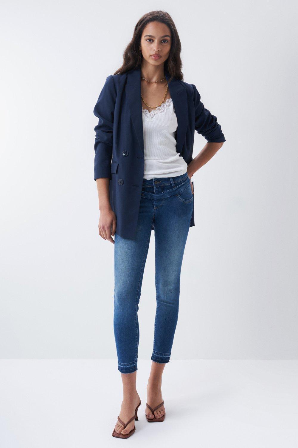 Blue Hope Capri Maternity Jeans In Medium Rinse, , large image number 2