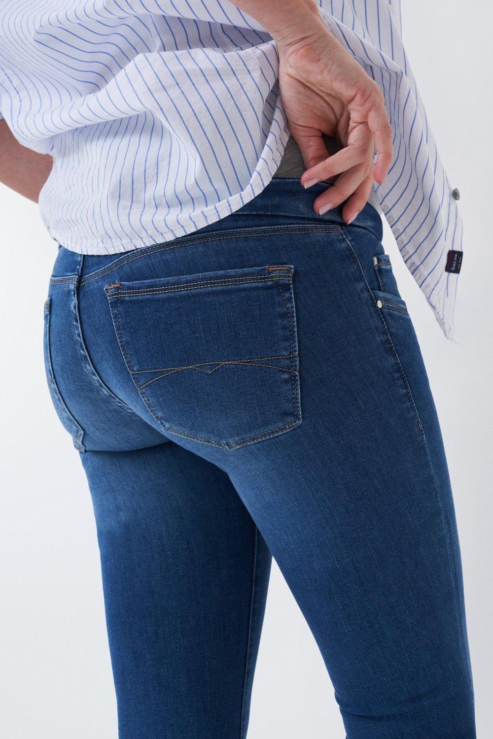 Blue Hope Capri Maternity Jeans In Medium Rinse, , large image number 4