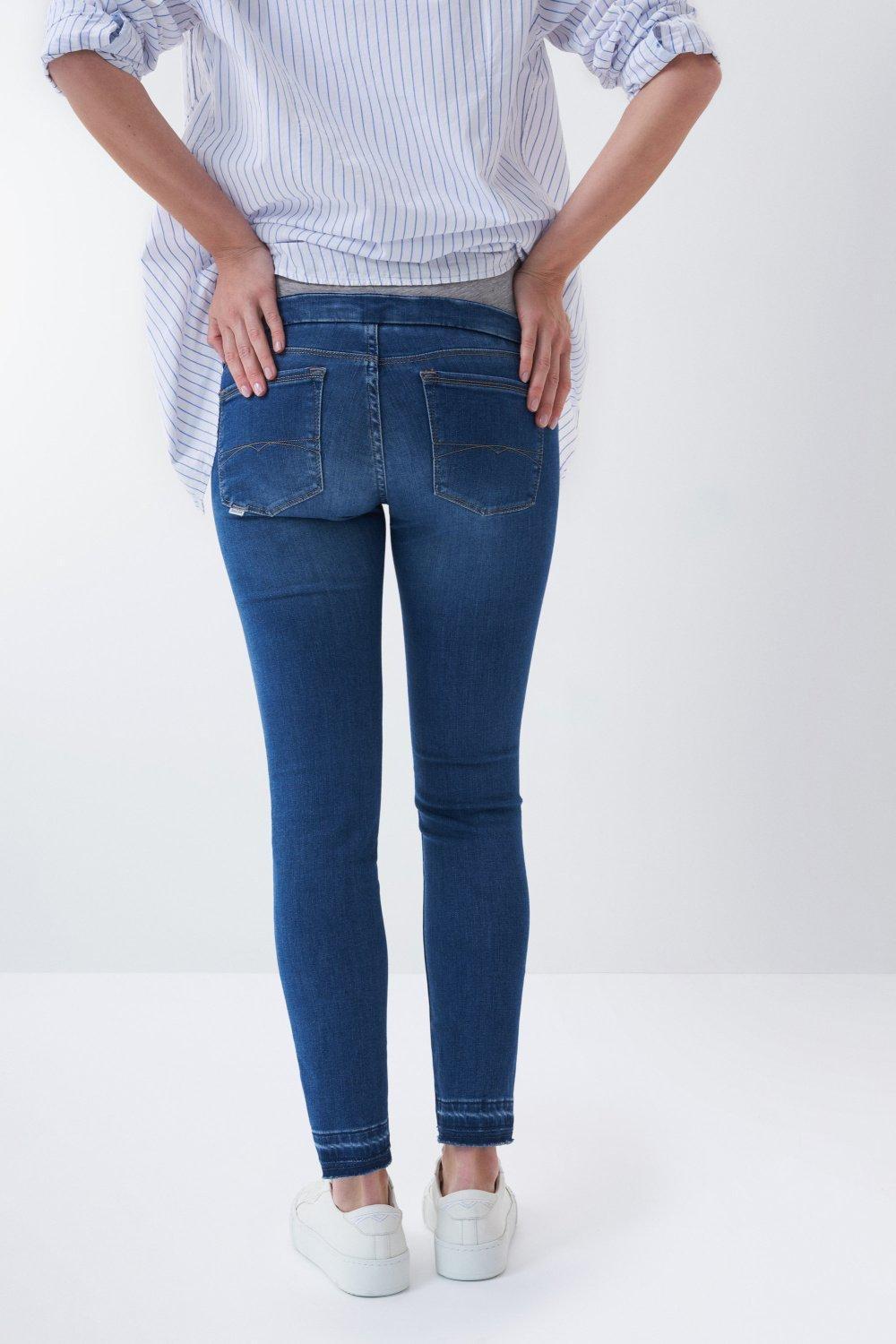 Blue Hope Capri Maternity Jeans In Medium Rinse, , large image number 6