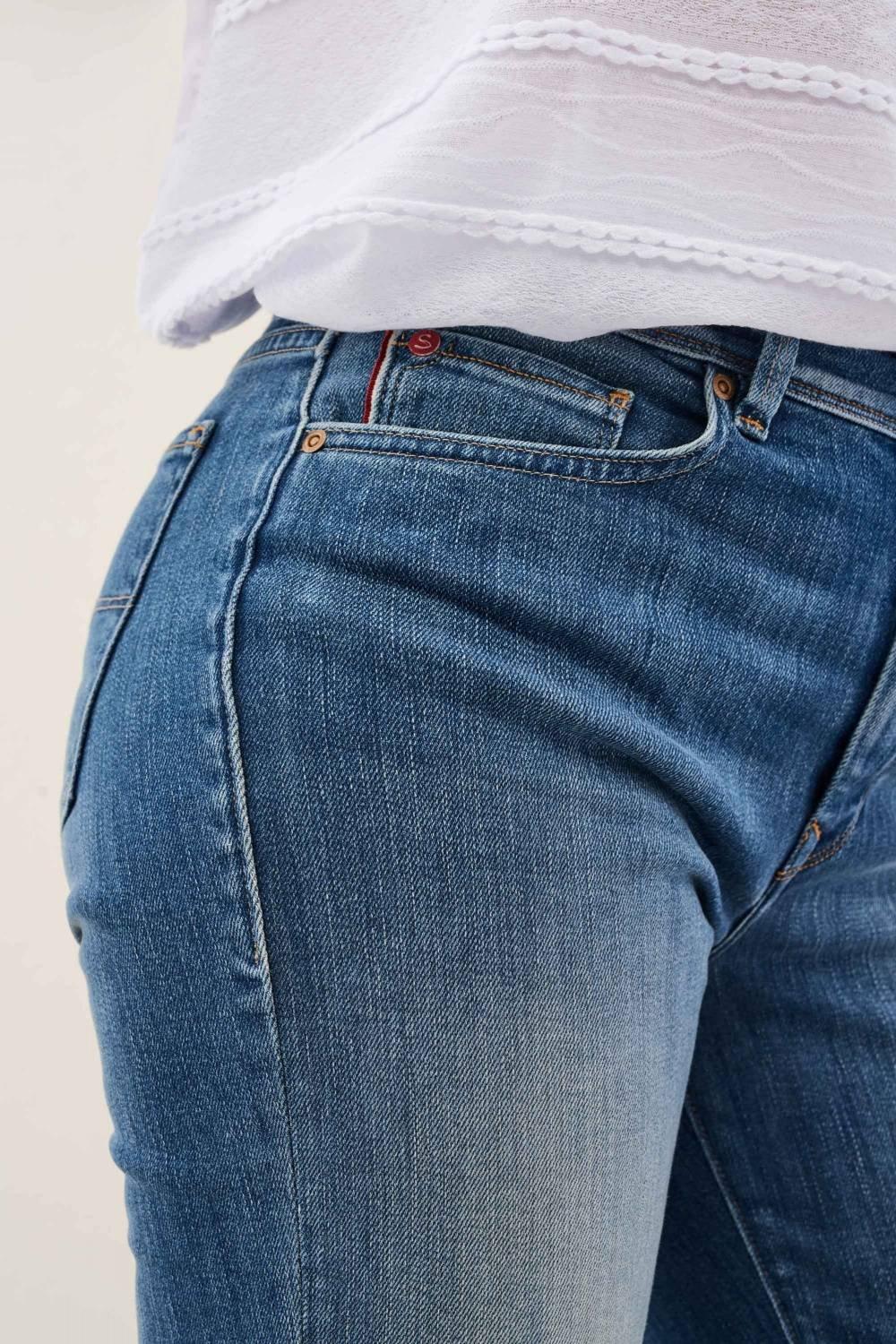 Blue Cigarette Washed Jeans, , large image number 4
