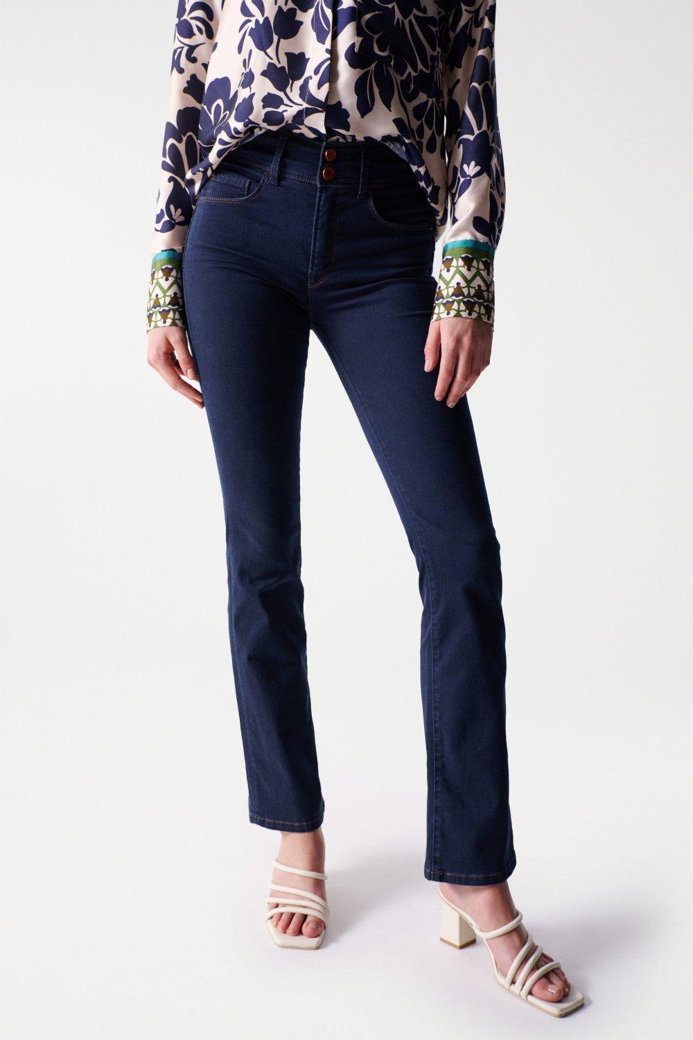 Blue Secret Push In Bootcut Jeans, , large image number 5