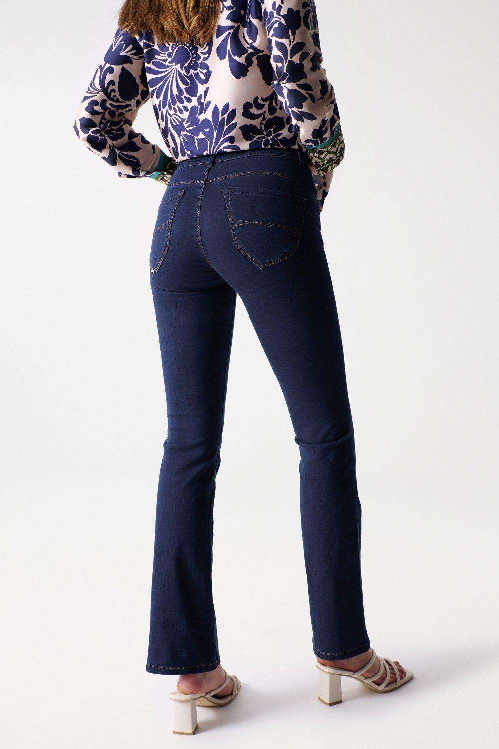 Blue Secret Push In Bootcut Jeans, , large image number 8