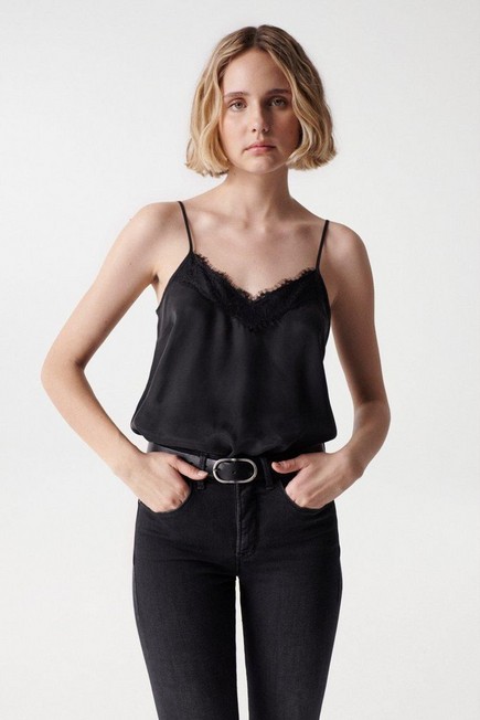 Salsa Jeans - Black Top with lace