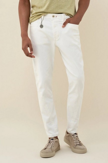 Salsa Jeans - White Loose Twisted Stitching Slim Jeans