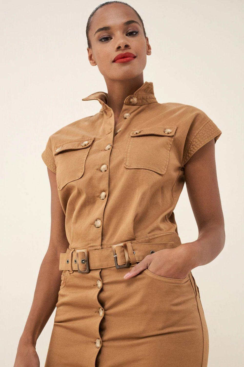 Brown Push Up Dress, , large image number 2