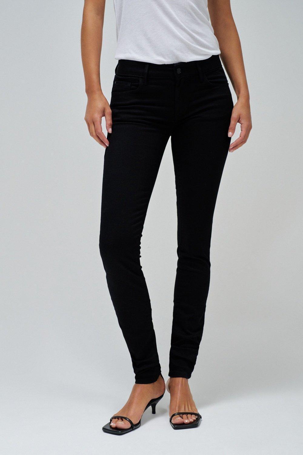Black Wonder Push Up Skinny True Black Jeans, , large image number 1
