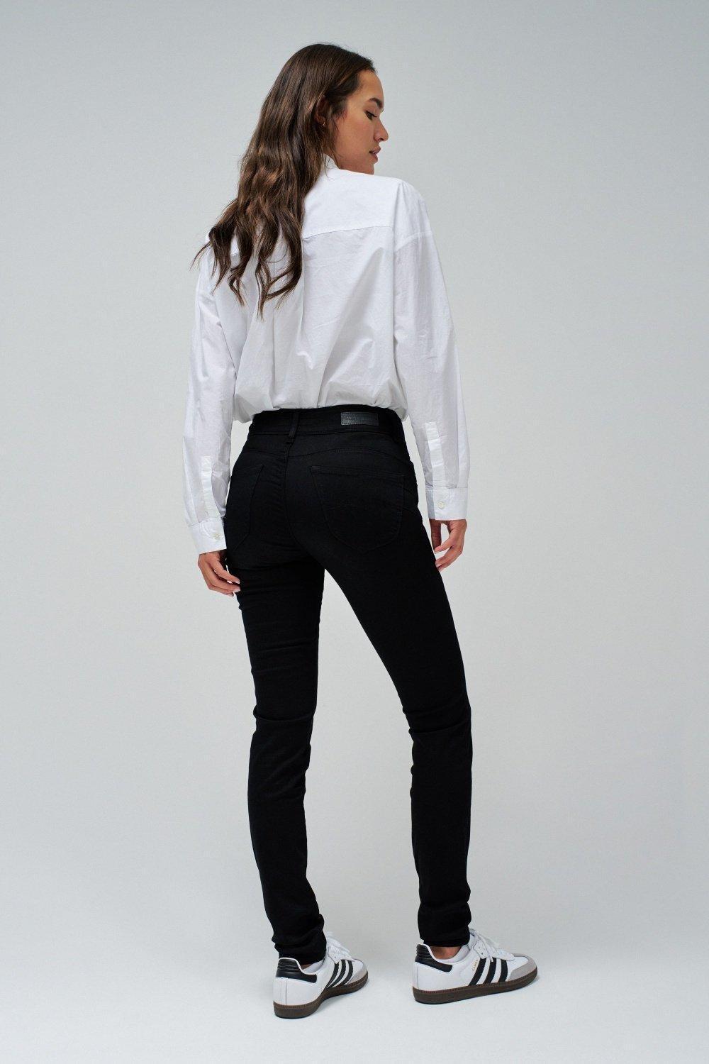 Push In Skinny Jeans, Black, large image number 7