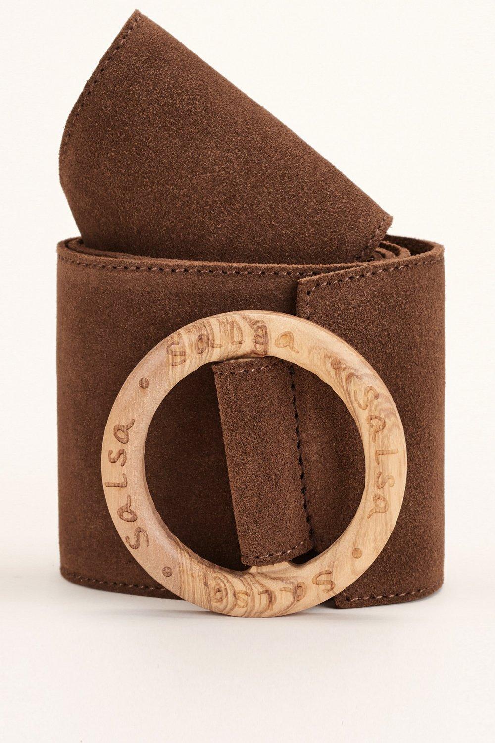 Brown Suede Belt, , large image number 0